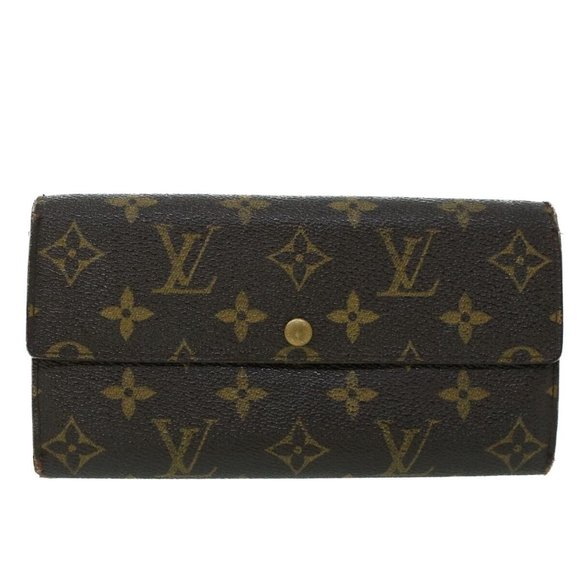 LOUIS VUITTON Monogram Portefeuille Sarah Long Wallet LV Auth - Picture 13 of 13